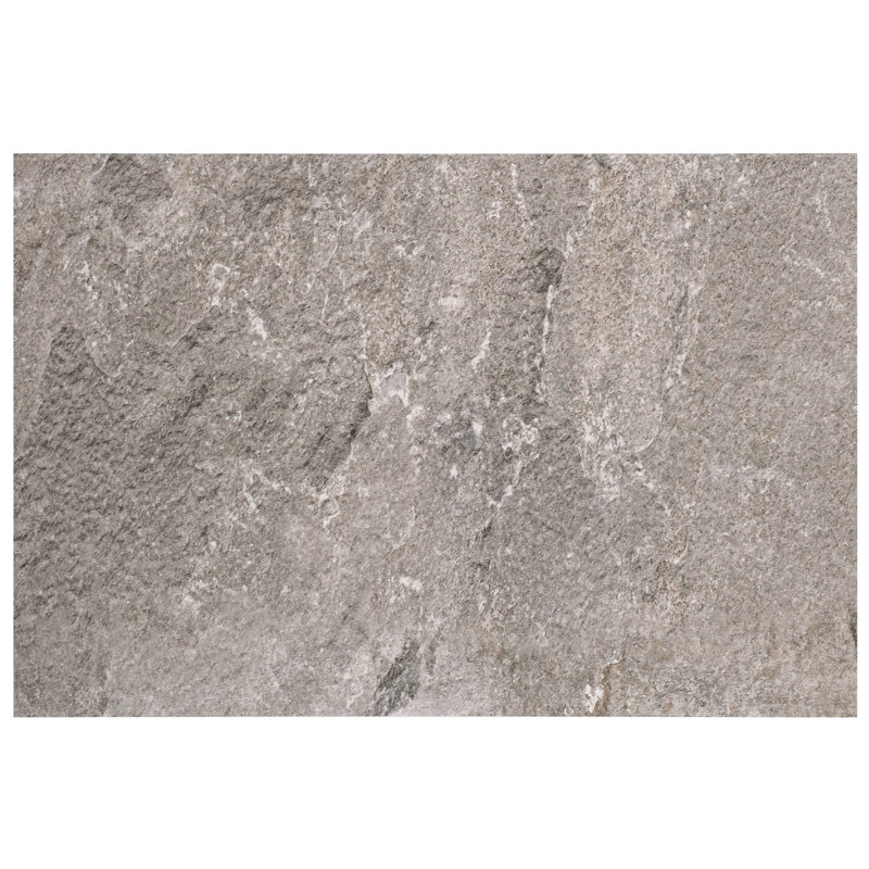 Stonewell 17,32 po X 25,98 po Carreau de plancher et de mur en porcelaine matte (12,48 pieds carrés / caisse), Gris tempête