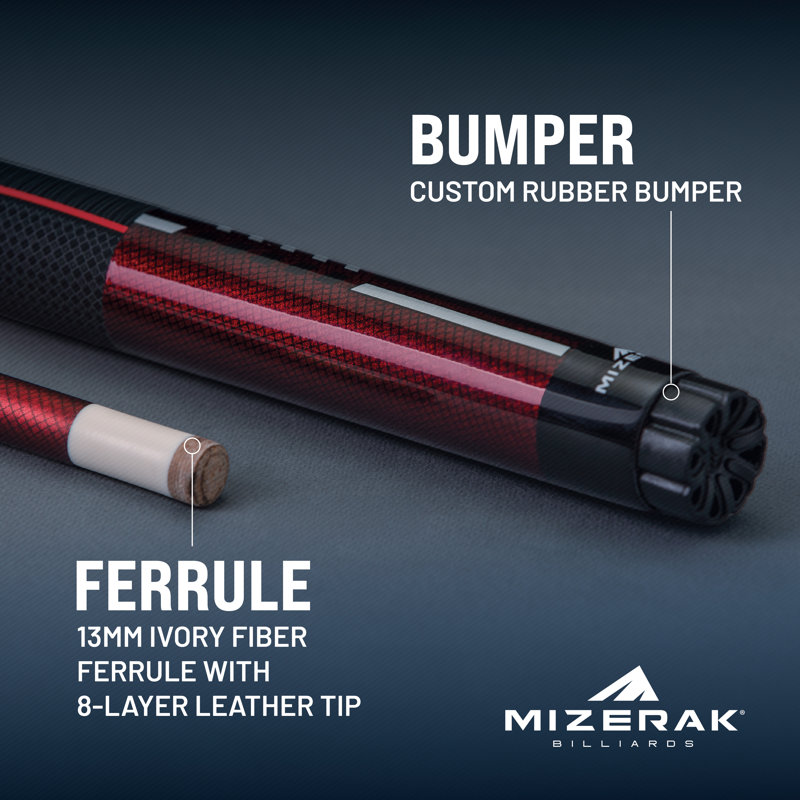 Queue en carbone composite 58 po Mizerak, Brun