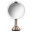 simplehuman 8" Round Sensor Makeup Mirror with Touch-Control Brightness, 5X Magnification, Cordless-1958115955