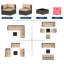 Ensemble de conversation modulaire en osier 6 personnes avec coussins Treyshun-87868579-99277890