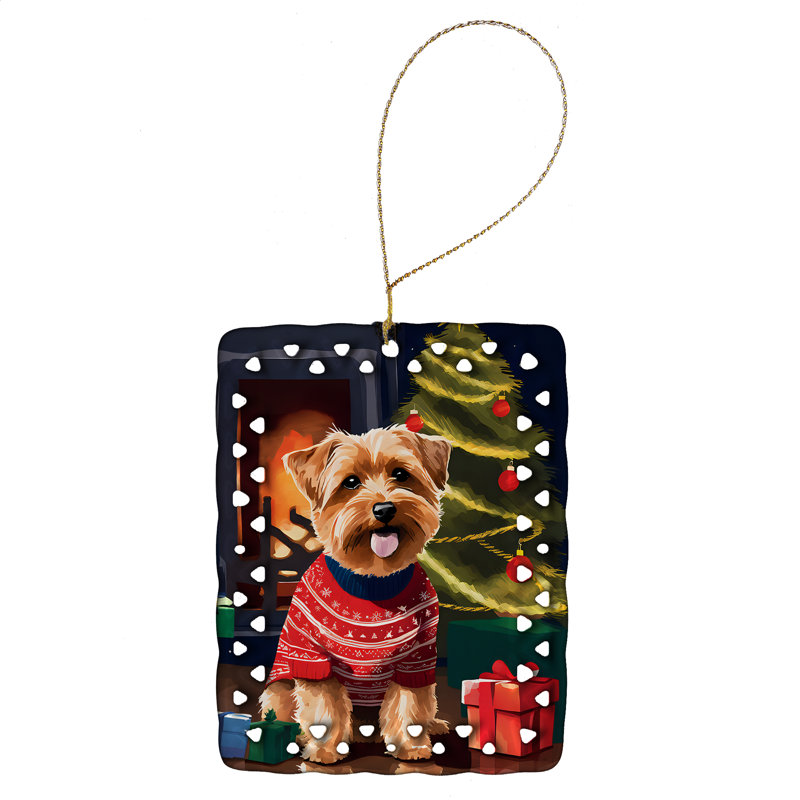 Ornement de Noël en porcelaine Norfolk Terrier, Norfolk Terrier 3538