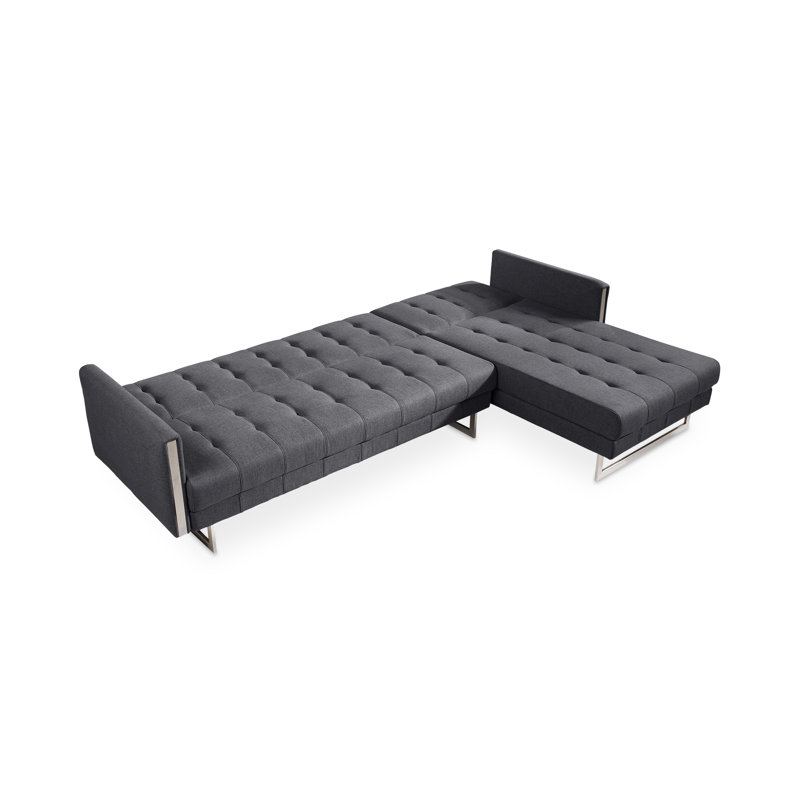 Palomino Chaise Sectional, Gray, Right Hand Facing