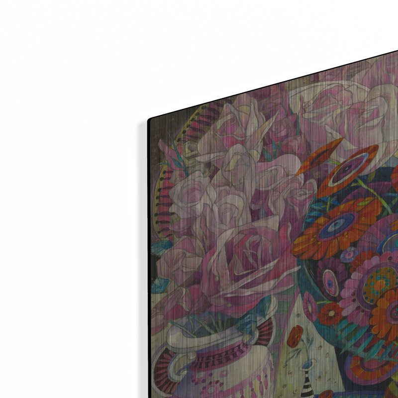 Art mural en métal «From The Garden» par David Galchutt, H 24 po x l 16 po