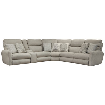 Mcpherson Upholstered Reclining Curved Sectional Symmetrical
