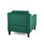 Fauteuil club en velours vert