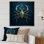 " Exquisite Scorpio Gold On Blue "