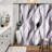 Lavender Pack of 1 Modern Abstract Striped Shower Curtain Set with Hooks-2110720343