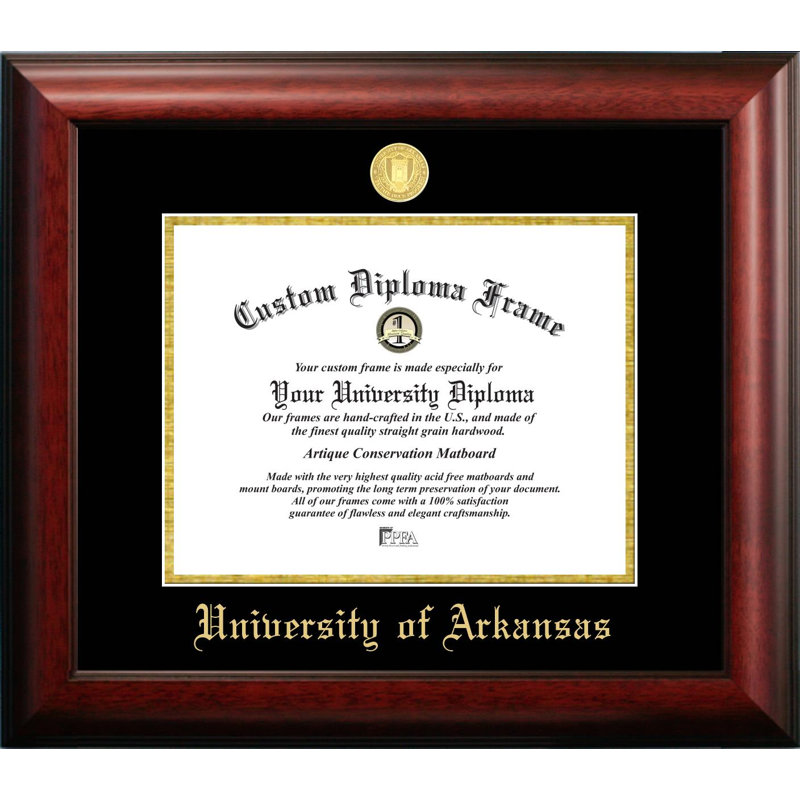 Cadre de diplôme NCAA Gold, Razorbacks d'Arkansas
