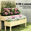 Boîte à fleurs surélevée pour patio, boîte à fleurs en treillis, lit de jardin surélevé pour l'extérieur