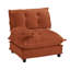 Canapé 73 LSF chenille - orange