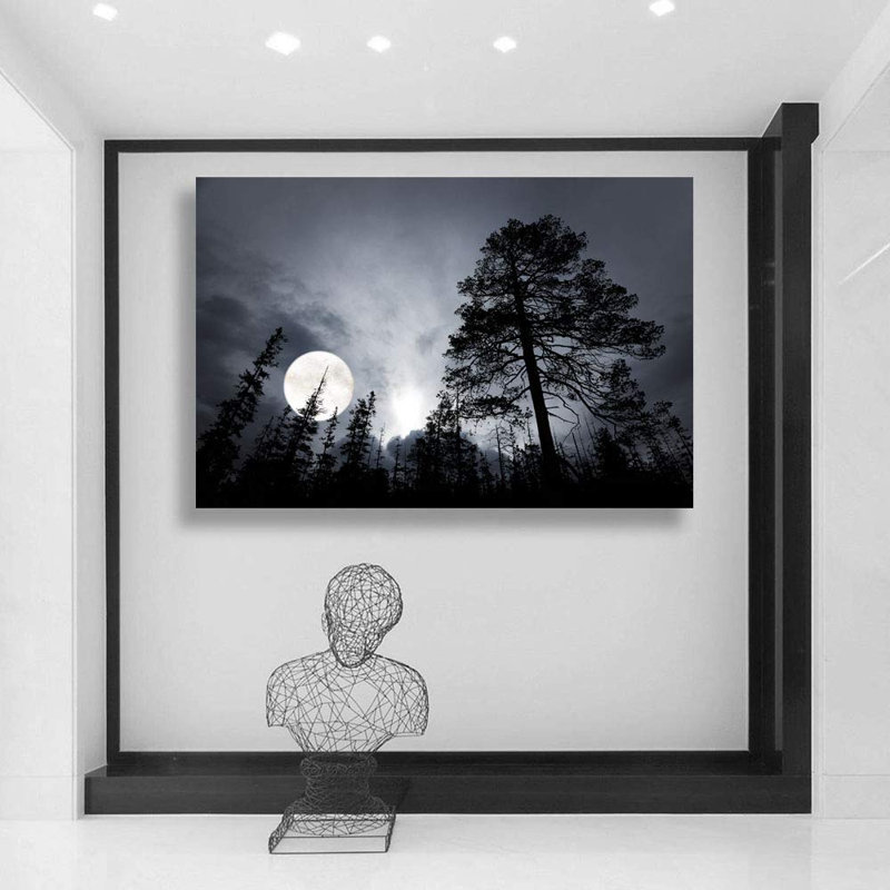 «Moonlight In The Forest» sur, H 32 po x l 48 po