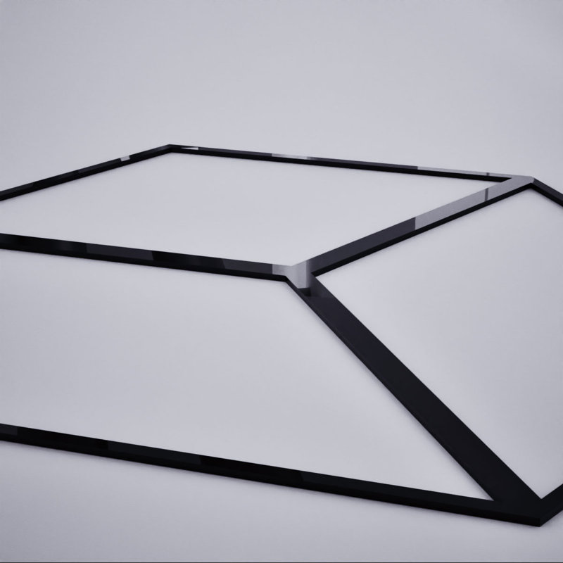Panneaux muraux décoratifs en acrylique Pueblo, moyen, l 15 3/8 po x H 15 3/8 po x T 1/8 po, noir, Noir