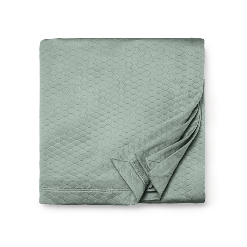 Favo Coverlet, Twin Coverlet, Seagreen