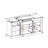 Media Console Table With Large Storage Cabinet