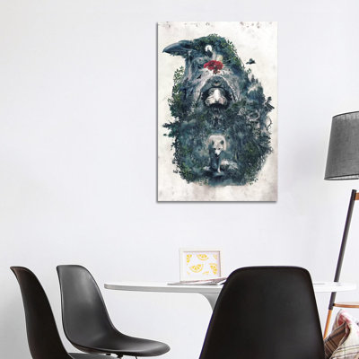 Beware The Door by Barrett Biggers - Wrapped Canvas Print