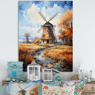 " Vangogh The Old Mill " by Vincent Van Gogh Painting Print
