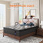  Matelas hybride 14 po 12 po 10 po 9 po, support mi-ferme, ressorts ensachés et mousse viscoélastique, matelas dans une boîte, isolement de mouvement, respirant et sans fibre de verre-2094936410-2094936412