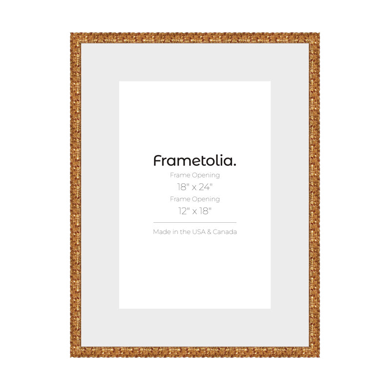 Cadre mural Frametolia Golden Age - largeur 1-1 / 2 po - large tapis, Doré, 18 po x 24 po