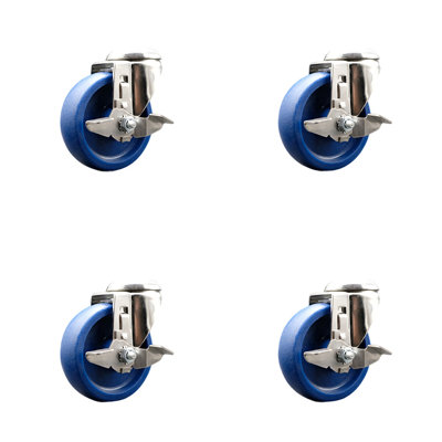 Polyurethane Swivel Caster with Brake
