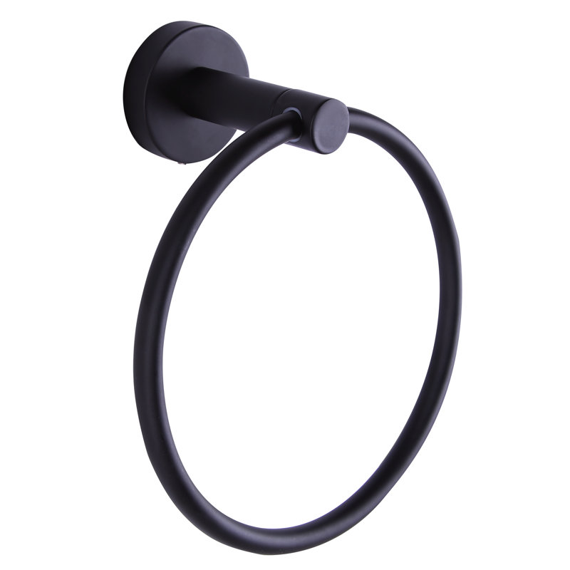 Cain Towel Ring, Black