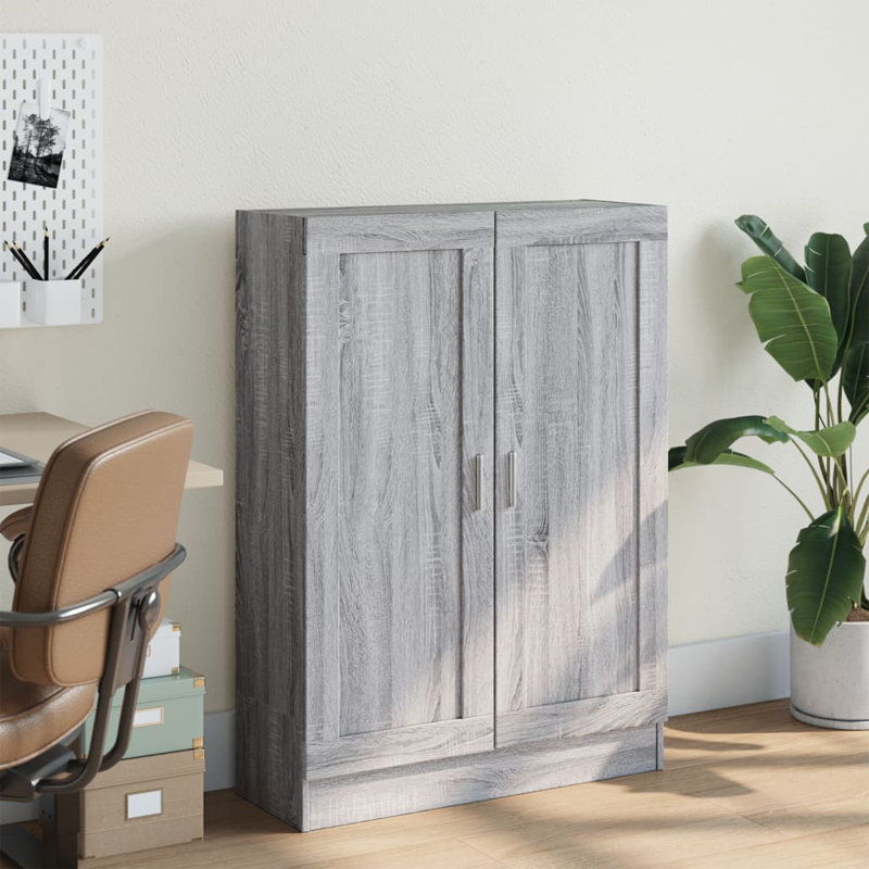 Palembang 115cm H x 82.5cm W Standard Bookcase, Grey Sonoma