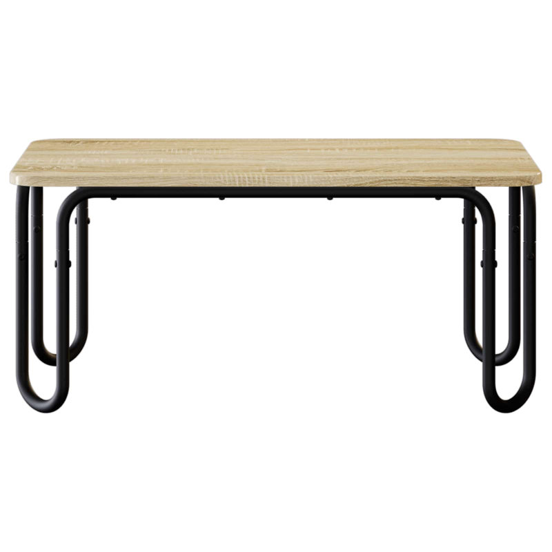 Coffee Table, 45cm H x 100cm W x 50cm D, Sonoma Oak / Black, Sonoma Oak
