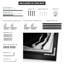 Impression sur tissu grand format - Motif abstrait expressif noir et blanc pour salon ou chambre - « Assemblage du cadre requis (cadre non fini) »-135869198