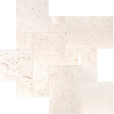 Marzana Tumbled Pattern Natural Stone Paver 10 Kit (160 sq. ft./unit, 120 Pieces)