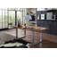 Freeform Acacia Rectangular Wood Top Dining Table