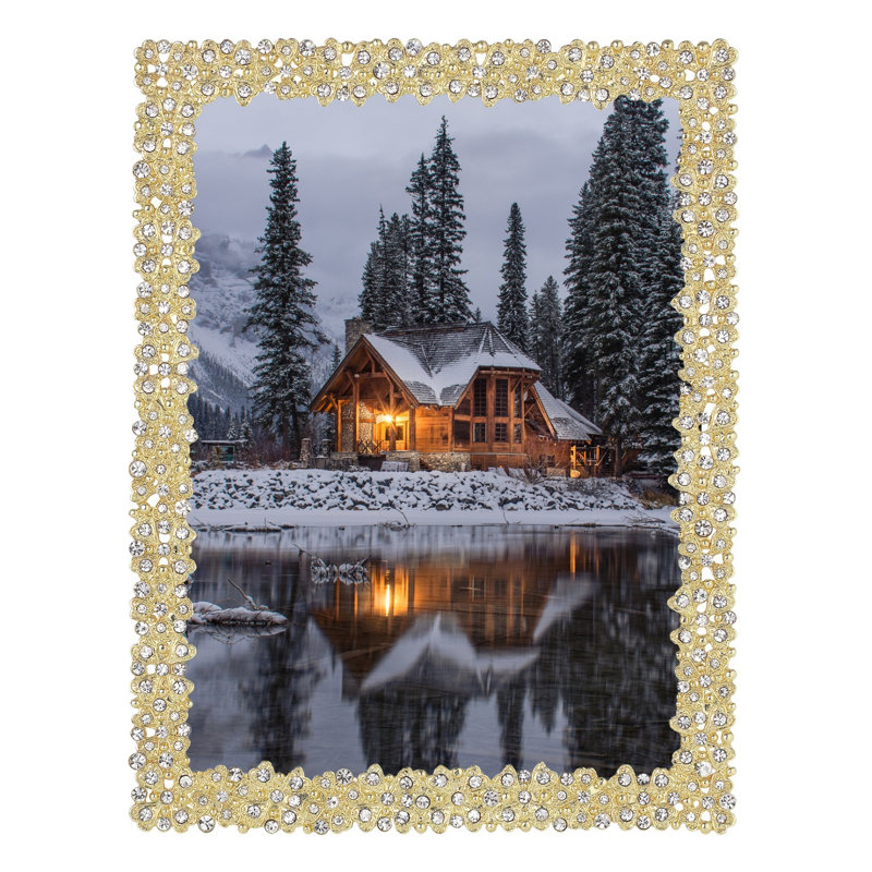 Evie Metal Picture Frame, 5" x 7", Gold