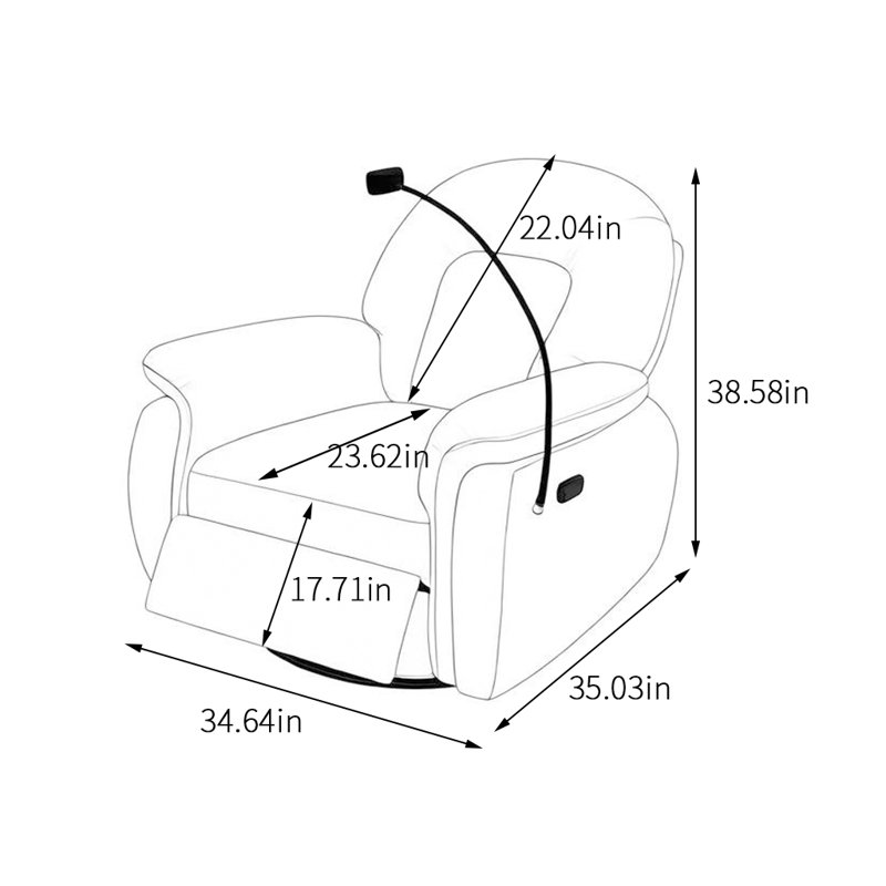 Fauteuil inclinable pivotant en similicuir Tarajhi, Vert