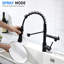 Robinet d'évier de cuisine à poignée simple avec accessoires Contemporary-86384373