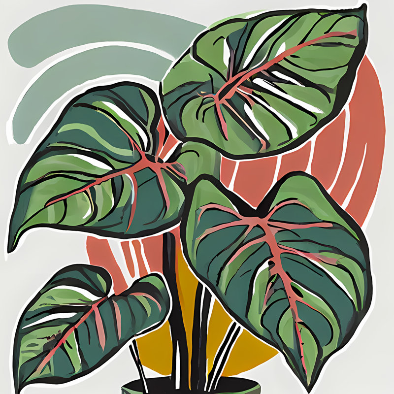 Elephant Ears, 42" H x 42" W