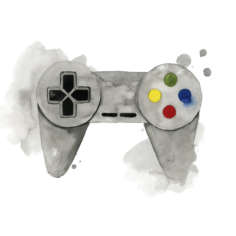 Gamer III 1 Piece Wrapped Canvas Painting, 30cm H x 30cm W x 3.8cm D
