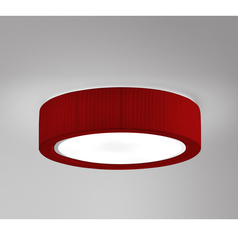 Urban LED Flush Mount, 6.89'' H X 23.62'' W X 23.62'' D, White Translucent Ribbon