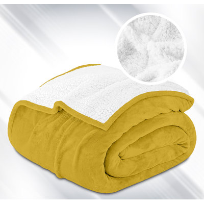 Luxury Sherpa Fleece Blanket – Soft, Warm & Cozy Reversible Throw For Bed & Sofa