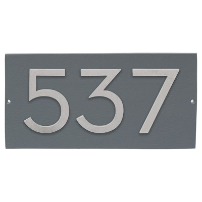 Floating 1-Line Wall Address Plaque