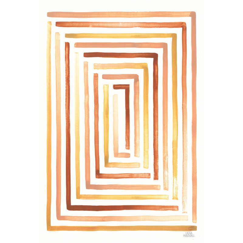 «Desert Sunset II SP» par Laura Marshall - impression sur toile tendue, H 12 po x l 8 po, Toile tendue, Non
