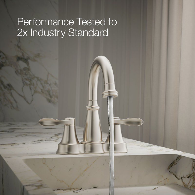 Bellera Centerset Bathroom Sink Faucet, 1.2 Gpm, Chrome