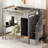Loft Bed With Bookshelf,Drawers,Desk,And Wardrobe-109937342-109937341