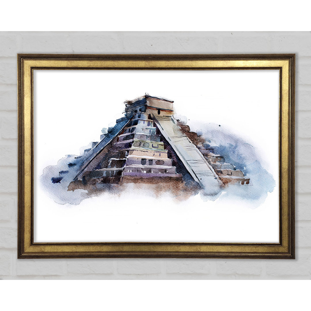 Gerahmtes Leinwandbild Egyptian Pyramids 3