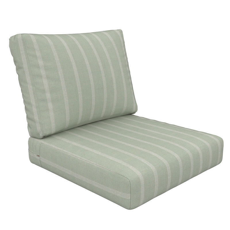 Coussin de siège Amala Sunbrella, L 25 po x P 5 po, Sunbrella Unwind Rainwashed