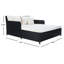 Lit de jour en rotin avec matelas Cadeo-1669345765
