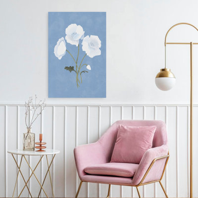 Contemporary Art Minimalist Rustic Abstract Flower Plant Art