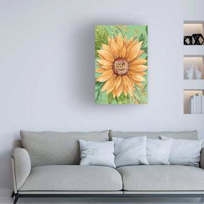 «Melinda Hipsher Make Today Great Sunflower», reproduction sur toile