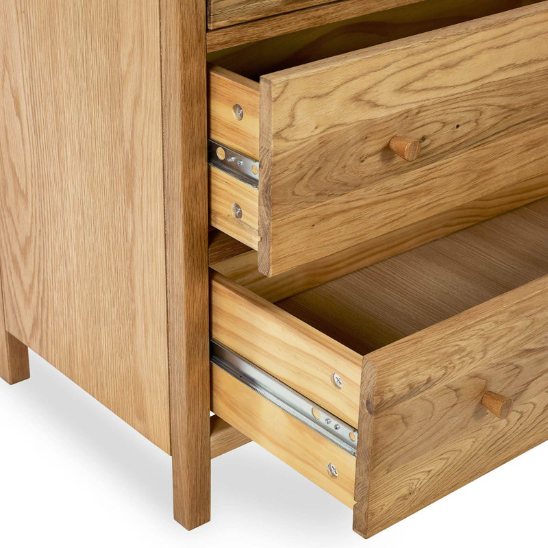 Marmarth 84cm W 3 - Drawer Chest of Drawers, Brown