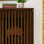 Buffet Mid-Century à cannelures en noyer-322965520