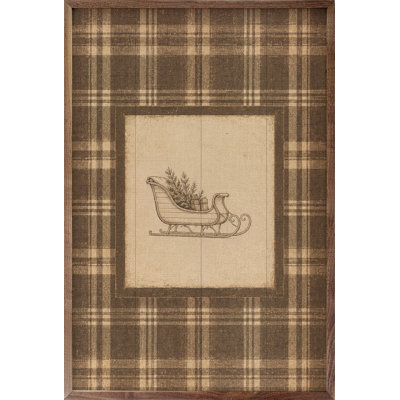 Plaid à carreaux de traîneau des bois