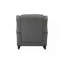 Chaise berçante Fabien en tissu gris
