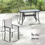 Steel Patio Dining Set Table,